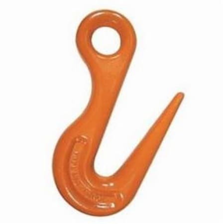 Cm Sorting Hook, Series HercAlloy 75 Ton, 80 Grade, Eyelet Attachment, 1716 In, Carbon Steel, Orange M129